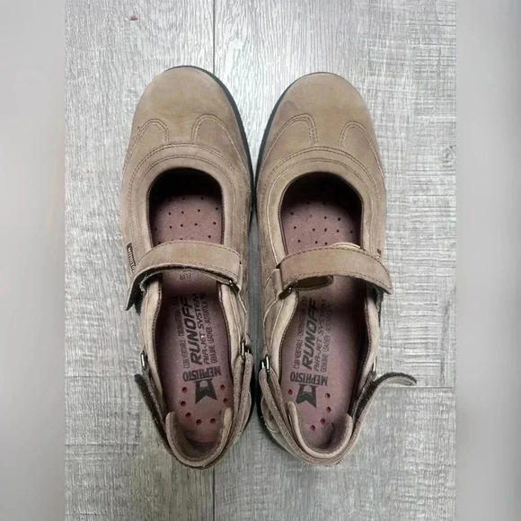 MEPHISTO Runoff Air-Jet System Brown Genuine Leather Mary Janes Womens Size 7.5 - Picture 2 of 5